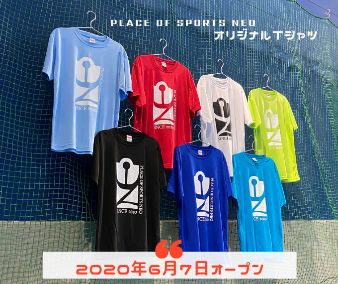 札幌レンタルテニスコート PLACEOFSPORTSNEO オリジナルTシャツ
