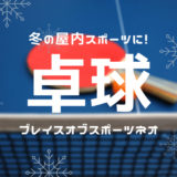 冬の屋内スポーツに卓球！札幌プレイスオブスポーツネオ2階で楽しめます